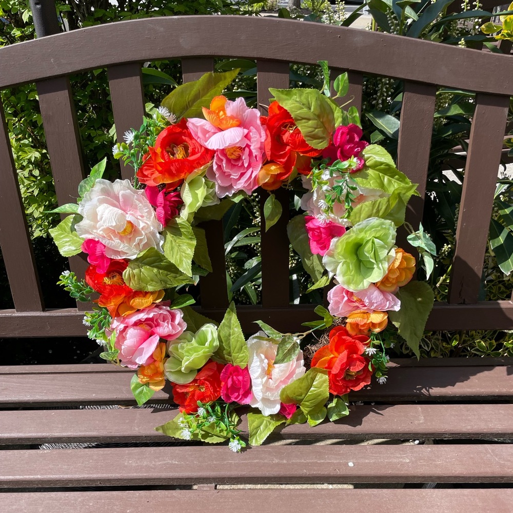 SOLD Spring Flowers Wreath